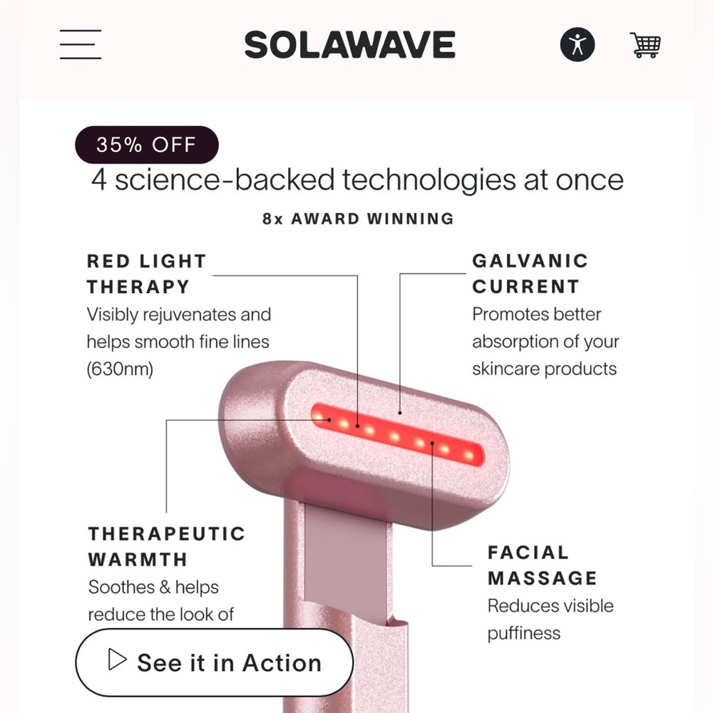 Red Light Therapy and Facial Massage Wand